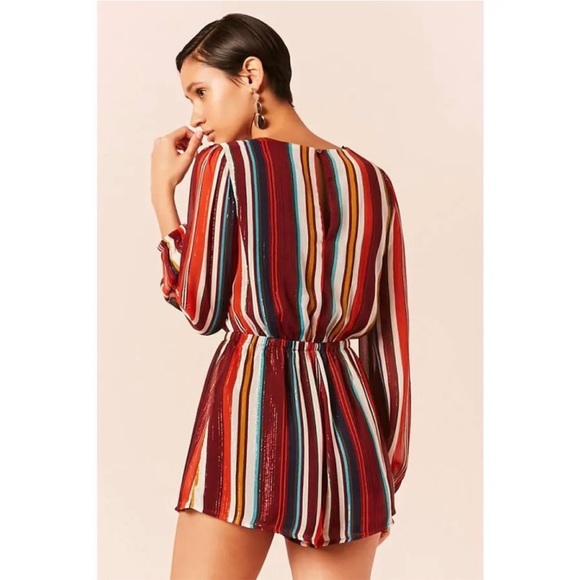 Forever 21 Striped Surplice Romper!!! - Picture 14 of 14